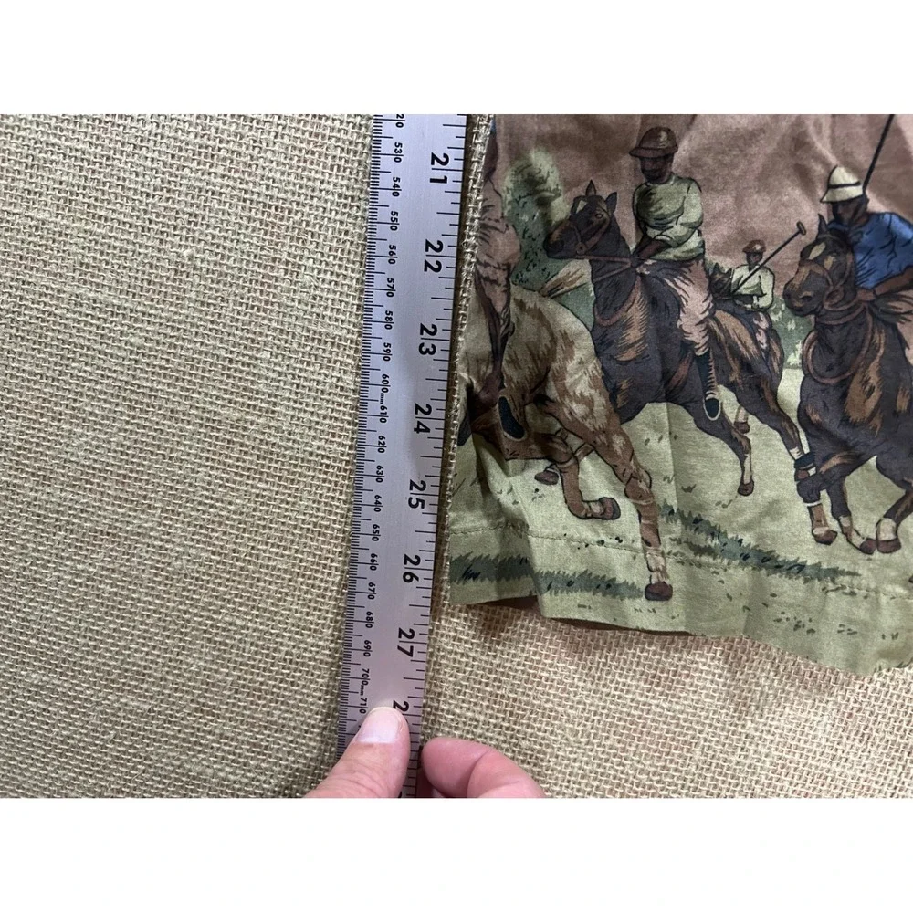 Polo Ralph Lauren Mens Large Pajama Pants Equestrian Polo Match Print Cotton L